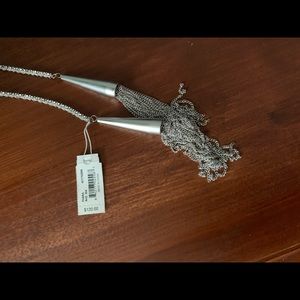 Kendra Scott silver tassel necklace